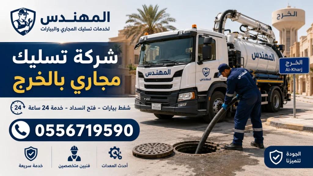 شركة تسليك مجاري بالخرج