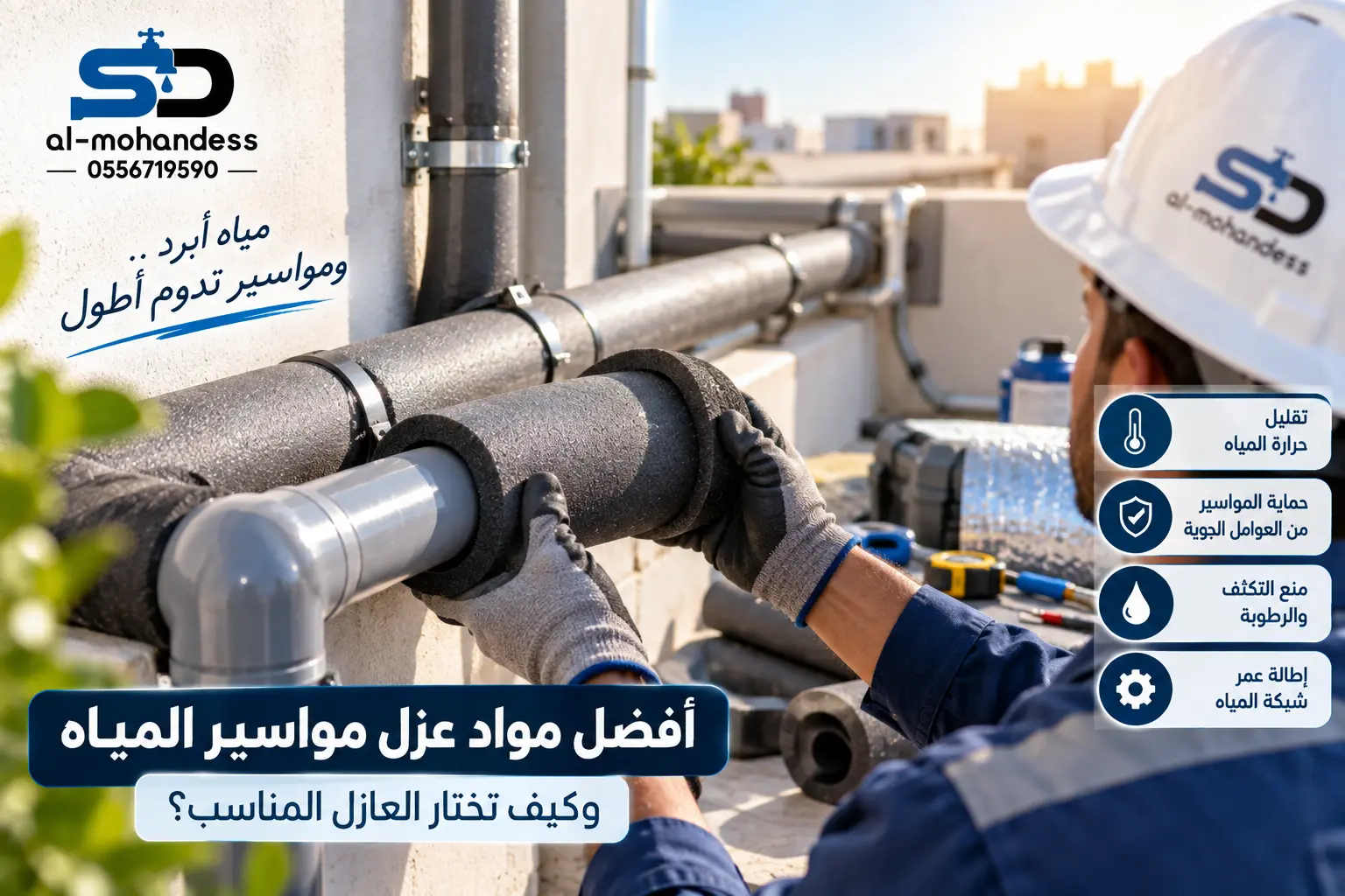أفضل مواد عزل مواسير المياه